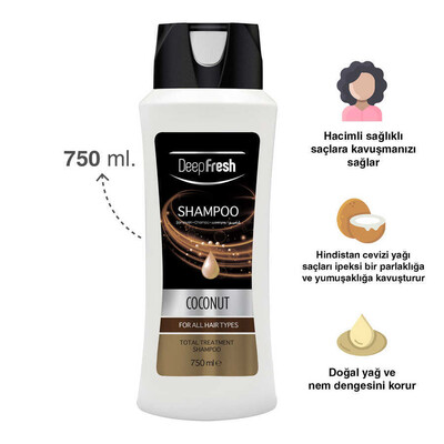 Deep Fresh Şampuan Hindistan Cevizi Tüm Saçlar 750 ml - Thumbnail