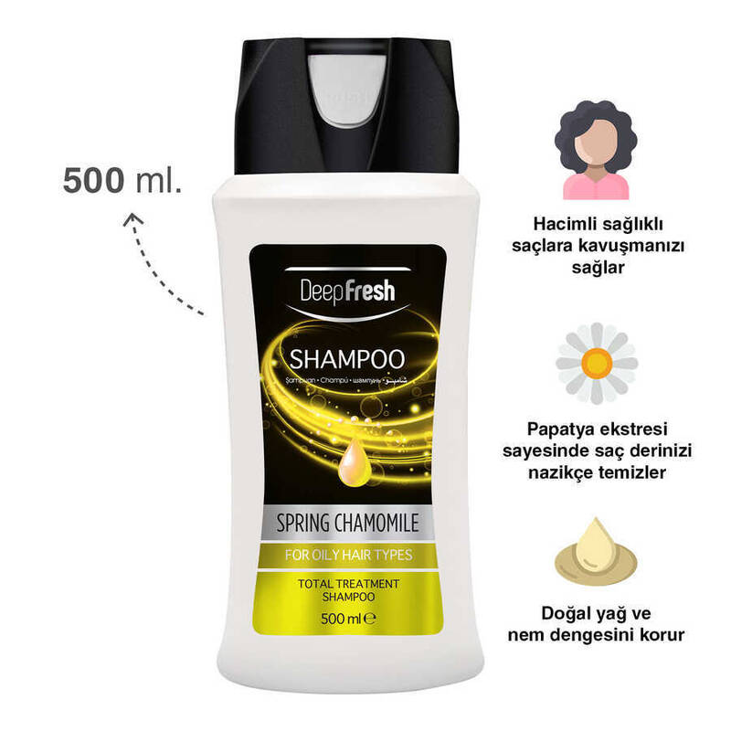 Deep Fresh Şampuan Papatya Yağlı Saçlar 500 ml