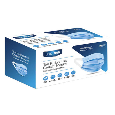 Deep Fresh 3 Katlı Telli Cerrahi Maske 50 Adet (5)