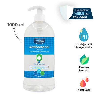 Deep Fresh Antibakteriyel El Temizleme Jeli 1000 ml - Thumbnail