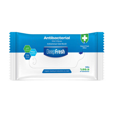 Deep Fresh Antibakteriyel Islak Cep Mendili 15 Yaprak - Thumbnail