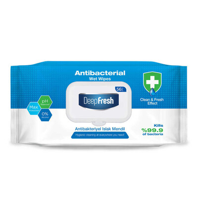 Deep Fresh - Deep Fresh Antibakteriyel Islak Mendil 56 Yaprak
