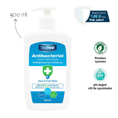 Deep Fresh - Deep Fresh Antibakteriyel Sıvı Sabun 500 ml (1)