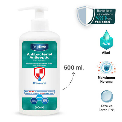 Deep Fresh Antiseptik-Antibakteriyel Dezenfektan 500 ml - Thumbnail