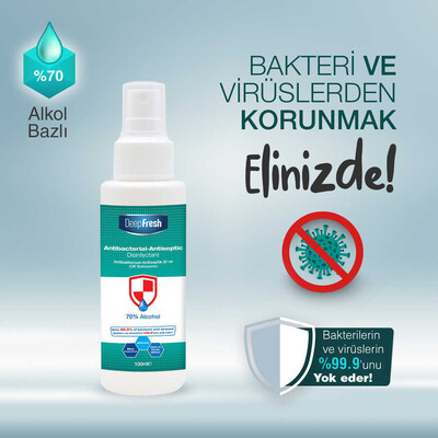 Deep Fresh Antiseptik-Antibakteriyel Sprey Dezenfektan 100 ml (3)