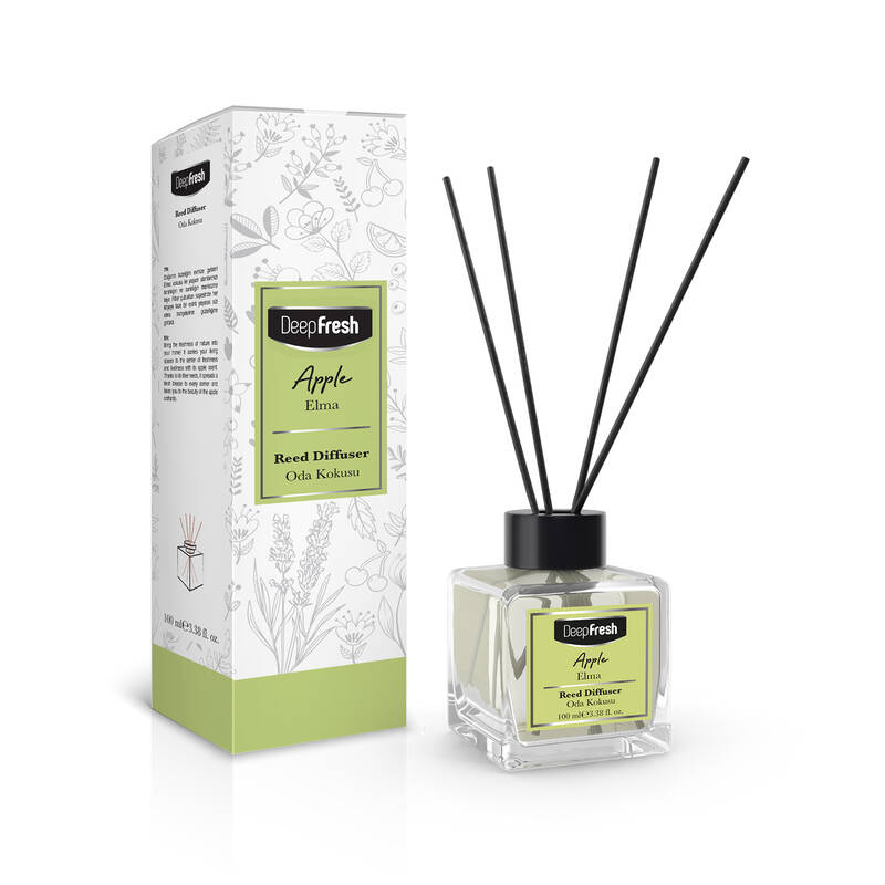 Deep Fresh Çubuklu Oda Kokusu Elma 100 ml Deep Fresh Çubuklu Oda Kokusu Elma 100 ml