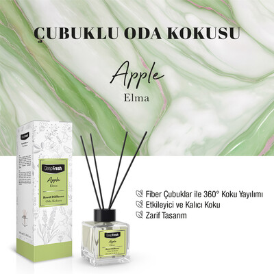 Deep Fresh Çubuklu Oda Kokusu Elma 100 ml - Thumbnail