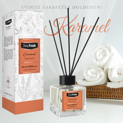 Deep Fresh Çubuklu Oda Kokusu Karamel 100 ml - Thumbnail