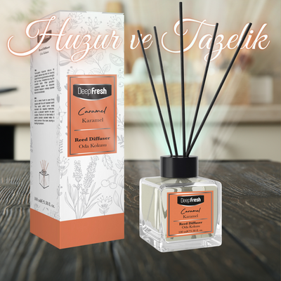 Deep Fresh Çubuklu Oda Kokusu Karamel 100 ml - Thumbnail