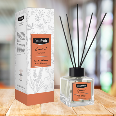 Deep Fresh Çubuklu Oda Kokusu Karamel 100 ml - Thumbnail