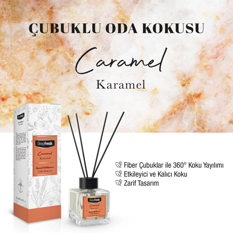 Deep Fresh Çubuklu Oda Kokusu Karamel 100 ml