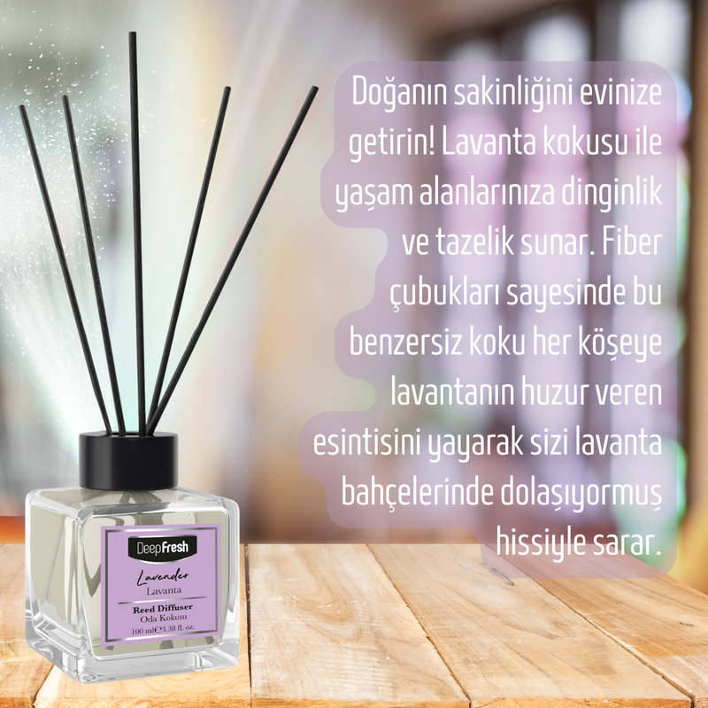 Deep Fresh Çubuklu Oda Kokusu Lavanta 100 ml