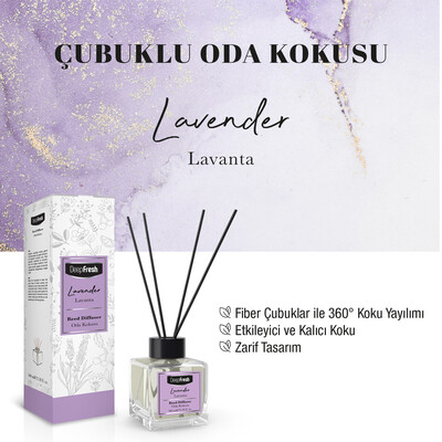 Deep Fresh Çubuklu Oda Kokusu Lavanta 100 ml - Thumbnail