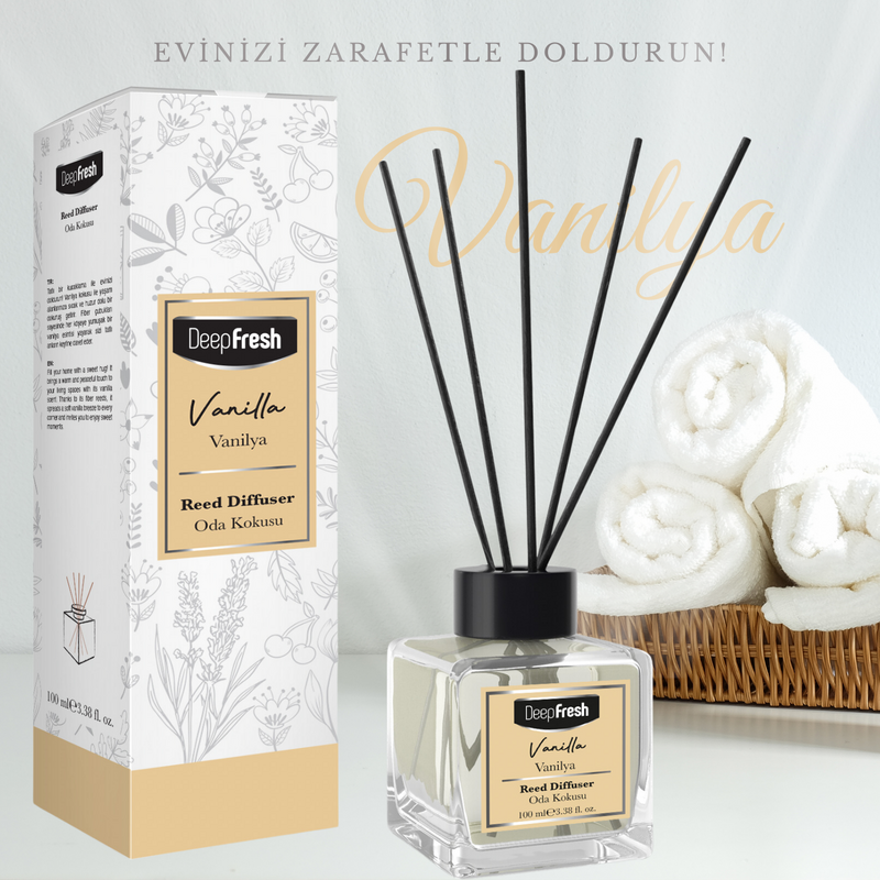 Deep Fresh Çubuklu Oda Kokusu Vanilya 100 ml