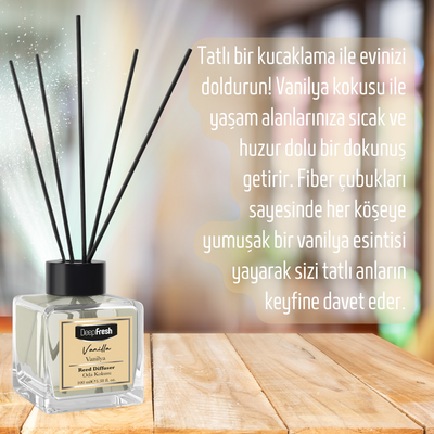 Deep Fresh Çubuklu Oda Kokusu Vanilya 100 ml - Thumbnail