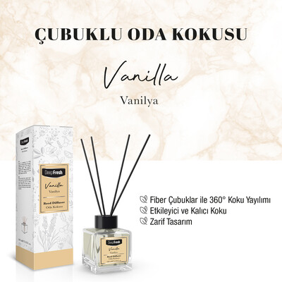 Deep Fresh Çubuklu Oda Kokusu Vanilya 100 ml - Thumbnail