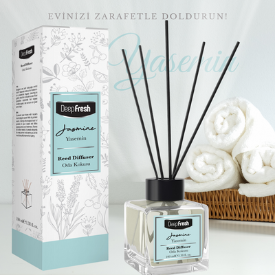 Deep Fresh Çubuklu Oda Kokusu Yasemin 100 ml - Thumbnail