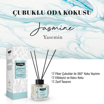 Deep Fresh Çubuklu Oda Kokusu Yasemin 100 ml - Thumbnail
