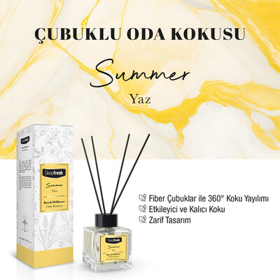 Deep Fresh Çubuklu Oda Kokusu Yaz 100 ml - Thumbnail