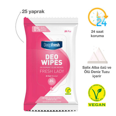 Deep Fresh Deodorant Mendil Fresh Lady 20 Yaprak (2)