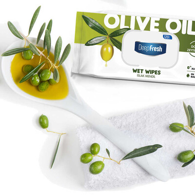 Deep Fresh Doğal Özlü Zeytinyağı Islak Mendil 120 Yaprak (3)