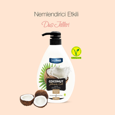 Deep Fresh Duş Jeli Coconut 3 x 1 lt - Thumbnail
