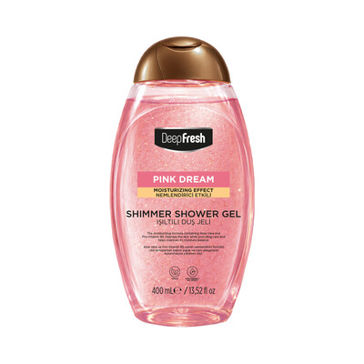 Deep Fresh - Deep Fresh Duş Jeli Shimmer Pembe Kapaklı 400 ml