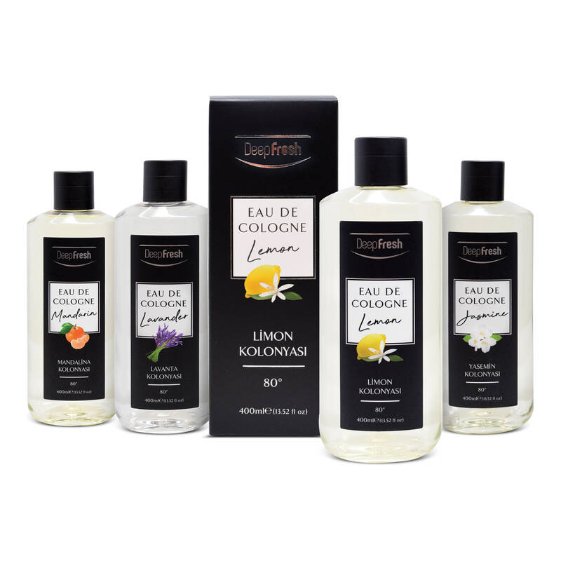 Deep Fresh Eau De Cologne 80 Derece Kolonya Karma Paket 4 x 400 ml