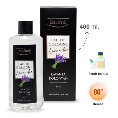 Deep Fresh Eau De Cologne 80 Derece Lavanta Kolonya 400 ml (2)