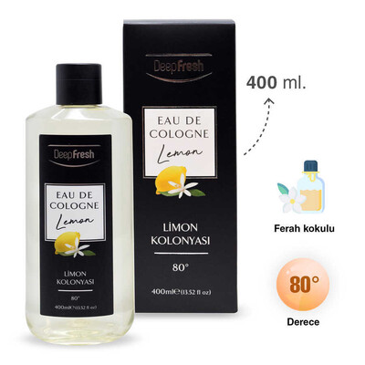 Deep Fresh Eau De Cologne 80 Derece Limon Kolonya 400 ml (6)