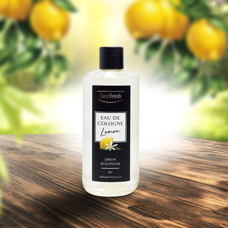 Deep Fresh Eau De Cologne 80 Derece Limon Kolonyası 8 x 400 ml