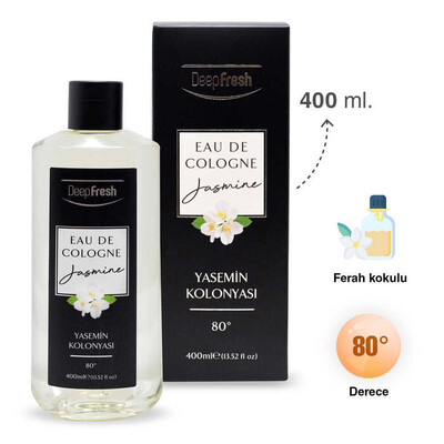 Deep Fresh Eau De Cologne 80 Derece Yasemin Kolonya 400 ml (2)