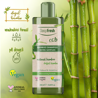 Deep Fresh Eco Serisi Bambu Şampuan 400 ml - Thumbnail