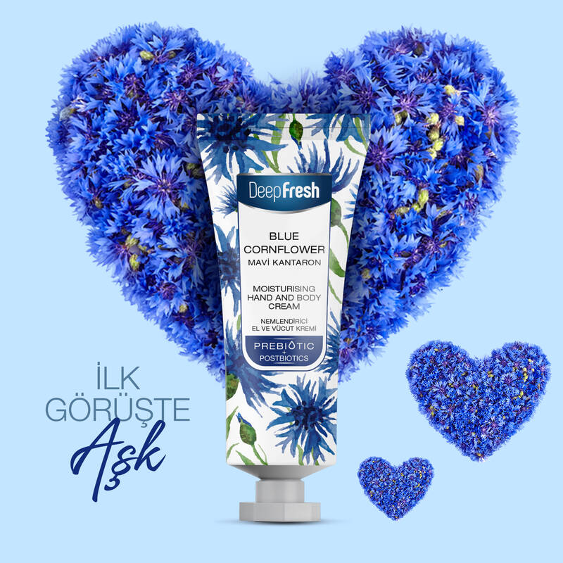 Deep Fresh Prebiyotik Nemlendirici El Ve Vücut Kremi Mavi Kantaron 50 ml