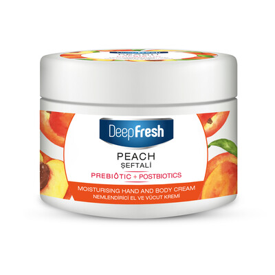 Deep Fresh - Deep Fresh Prebiyotik Nemlendirici El Ve Vücut Kremi Şeftali 250 ml