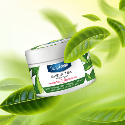Deep Fresh Prebiyotik Nemlendirici El Ve Vücut Kremi Yeşil Çay 250 ml (3)