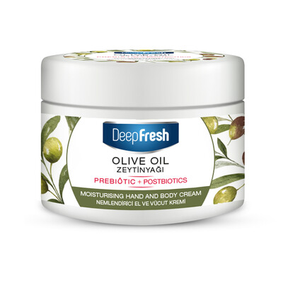 Deep Fresh - Deep Fresh Prebiyotik Nemlendirici El Ve Vücut Kremi Zeytinyağı 250 ml