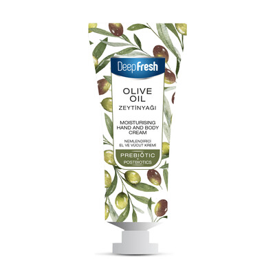Deep Fresh - Deep Fresh Prebiyotik Nemlendirici El Ve Vücut Kremi Zeytinyağı 50 ml