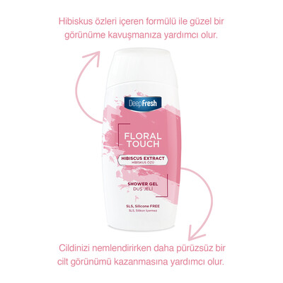 Deep Fresh Floral Touch Duş Jeli Hibiskus Özü 400ml - Thumbnail