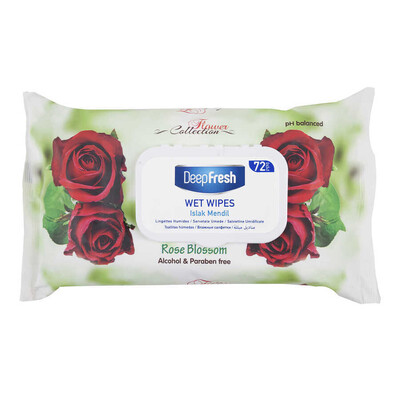 Deep Fresh Flower Collection Islak Mendil Gül Çiçeği 72 Yaprak (1)