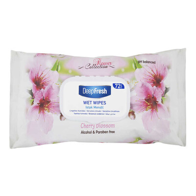 Deep Fresh Flower Collection Islak Mendil Kiraz Çiçeği 72 Yaprak (1)