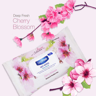 Deep Fresh Flower Collection Islak Mendil Kiraz Çiçeği 72 Yaprak (3)