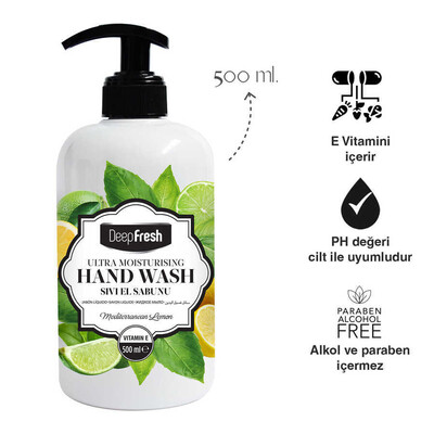 Deep Fresh - Deep Fresh Garden Nemlendirici Sıvı Sabun Akdeniz Limonu 500 ml (1)