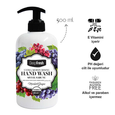 Deep Fresh Garden Nemlendirici Sıvı Sabun Merlot Üzümü 500 ml - Thumbnail