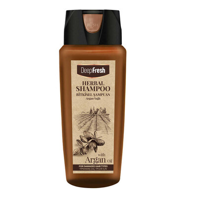 Deep Fresh - Deep Fresh Herbal Bitkisel Şampuan Argan Yağı Özlü Yıpranmış Saçlar 500 ml