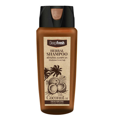 Deep Fresh - Deep Fresh Herbal Bitkisel Şampuan Hindistan Cevizi Yağı Özlü Tüm Saçlar 500 ml