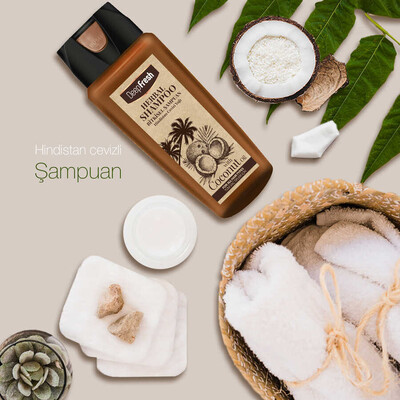 Deep Fresh Herbal Bitkisel Şampuan Hindistan Cevizi Yağı Özlü Tüm Saçlar 500 ml (3)