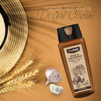 Deep Fresh Herbal Bitkisel Şampuan Sarımsak Özlü Kepekli Saçlar 500 ml (3)