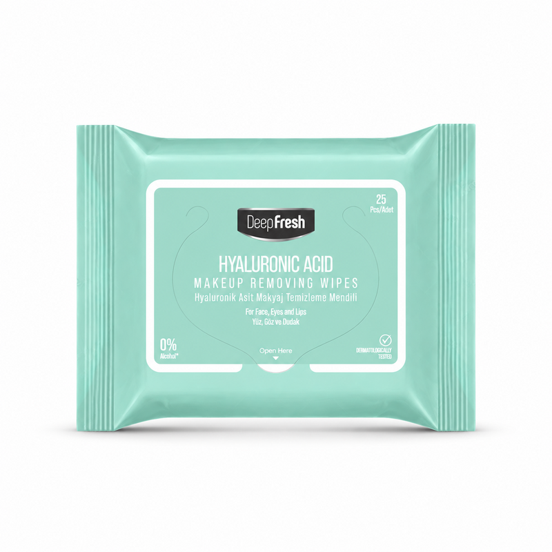 Deep Fresh Hyalüronik Asitli Makyaj Temizleme Mendili 25 Yaprak