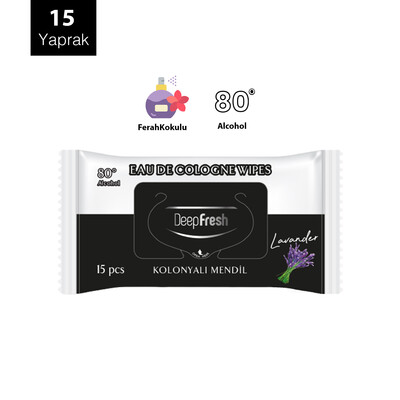 Deep Fresh Kolonyalı Islak Cep Mendili Lavanta 15 Yaprak (2)